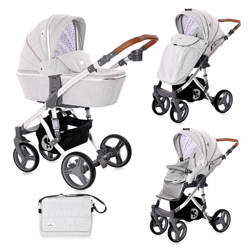 Carucior Rimini Set, 2in1, Grey & Black Dots image 23