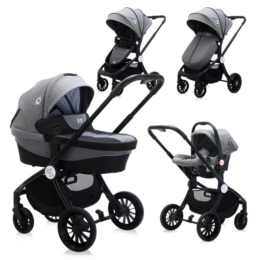 Carucior Set 3 in 1, Ramona, Steel Grey image 10