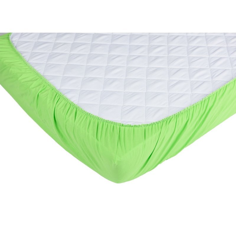 BabyNeeds - Set 4 cearceafuri cu elastic 140x70 cm, Cappuccino+Crem+Alb+Verde image 2