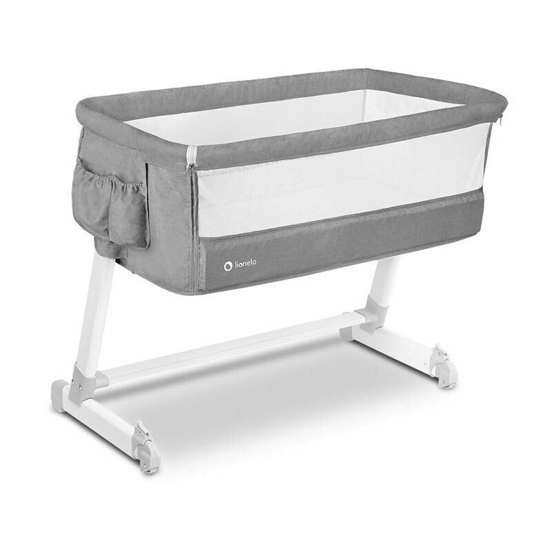 Lionelo - Patut co-sleeper Theo 2 in 1, 90x50 cm, Gri image 4