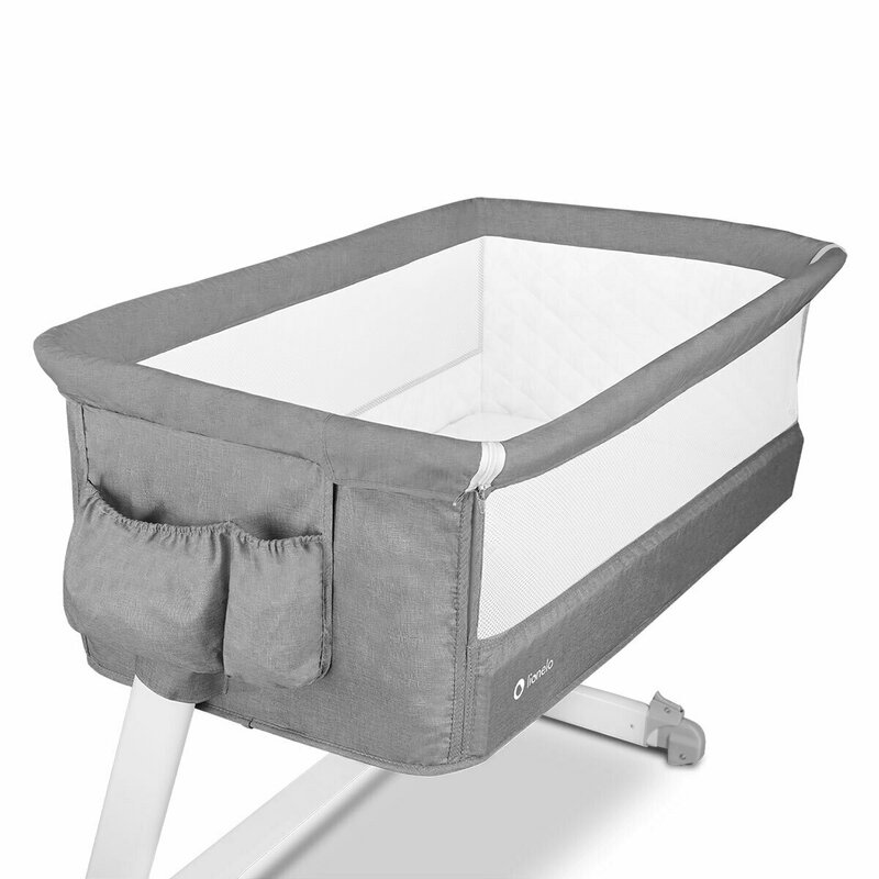 Lionelo - Patut co-sleeper Theo 2 in 1, 90x50 cm, Gri image 5