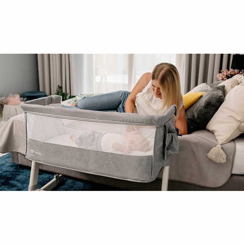 Lionelo - Patut co-sleeper Theo 2 in 1, 90x50 cm, Gri image 23