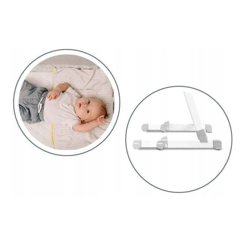 Lionelo - Patut co-sleeper Theo 2 in 1, 90x50 cm, Gri image 31