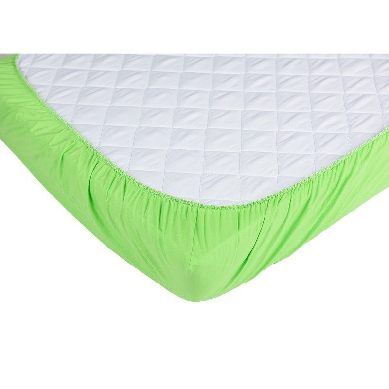 BabyNeeds - Set 2 cearceafuri cu elastic 140x70 cm, Lila+Verde image 3