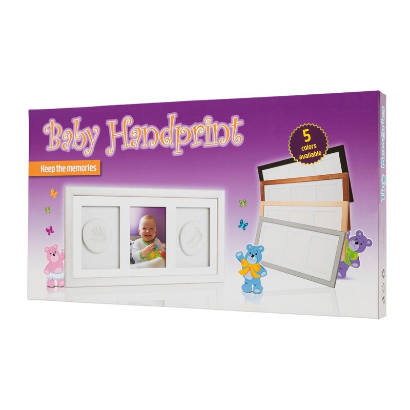 Baby HandPrint - Double Memory Frame Silver image 6