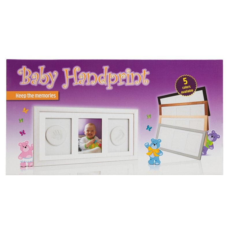 Baby HandPrint - Double Memory Frame Silver image 8