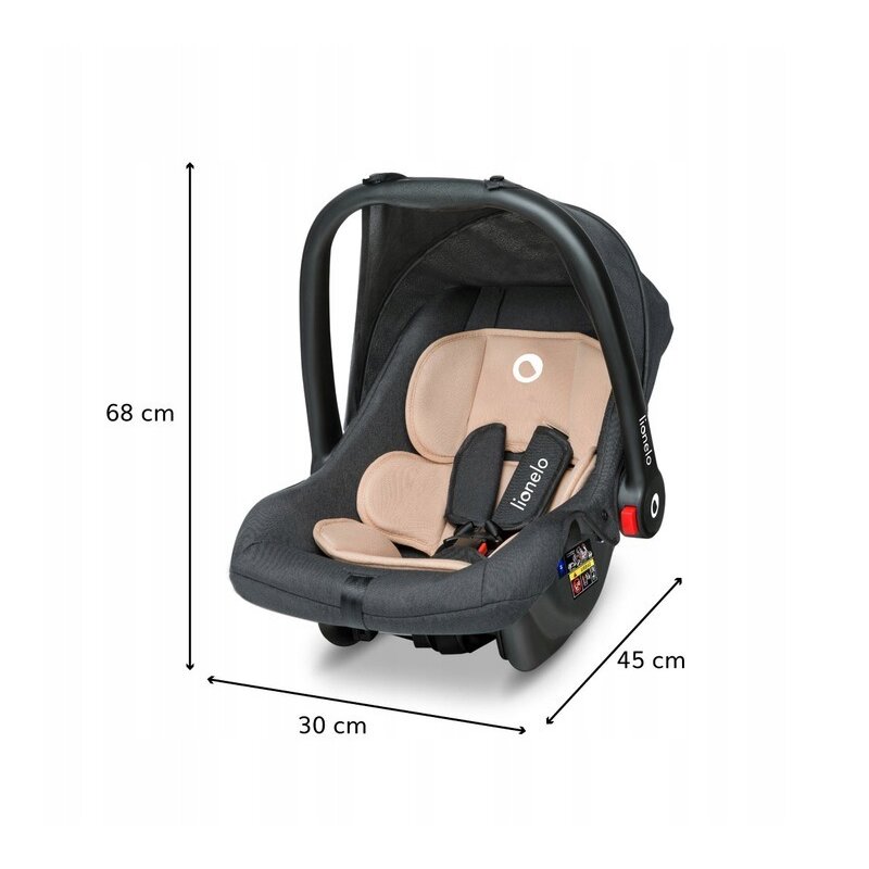 Lionelo - Scaun auto Noa Plus Sand, 0-13 Kg, Bej image 2