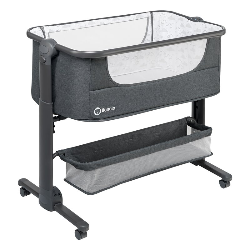 Lionelo - Patut co-sleeper Timon Pliabil, 3 in 1 din Aluminiu, 90x50 cm, Gri image 5