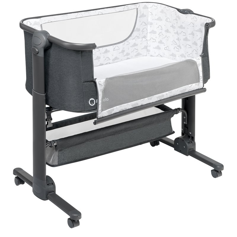 Lionelo - Patut co-sleeper Timon Pliabil, 3 in 1 din Aluminiu, 90x50 cm, Gri image 7