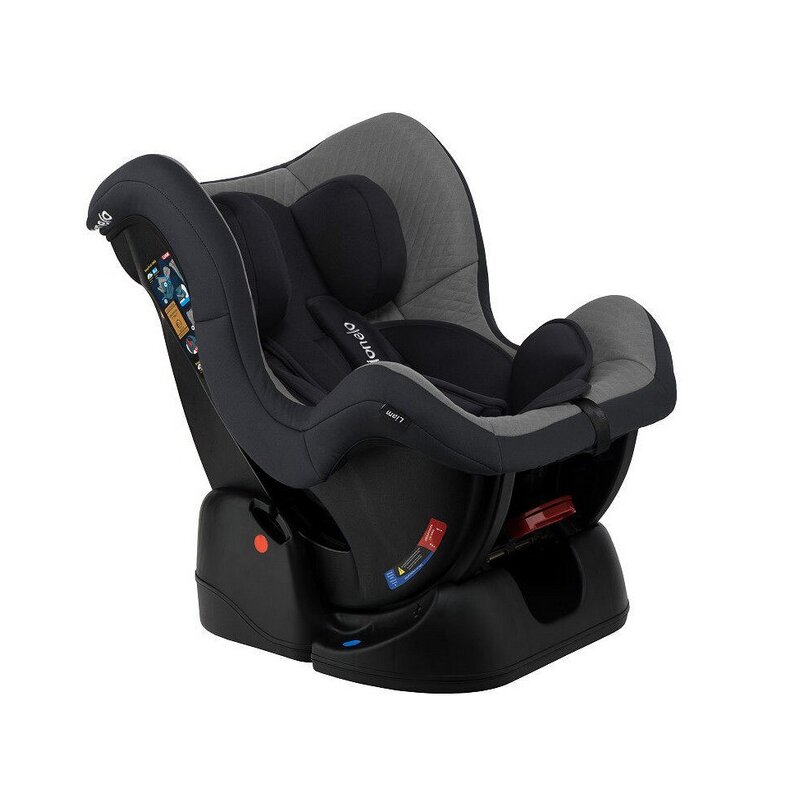 Lionelo - Scaun auto Liam Cozy Spatar reglabil, Pozitie de somn, 0-18 Kg, Gri image 1