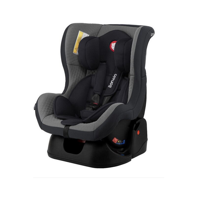 Lionelo - Scaun auto Liam Cozy Spatar reglabil, Pozitie de somn, 0-18 Kg, Gri image 5