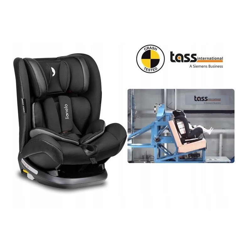 Lionelo - Scaun auto Oliver Carbon Spatar reglabil, Protectie laterala, Top Tether, 9-36 Kg, cu Isofix, Negru image 15