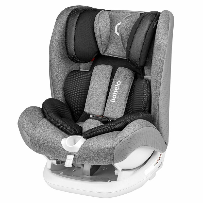 Lionelo - Scaun auto Oliver Stone Spatar reglabil, Protectie laterala, Top Tether, 9-36 Kg, cu Isofix, Gri image 1