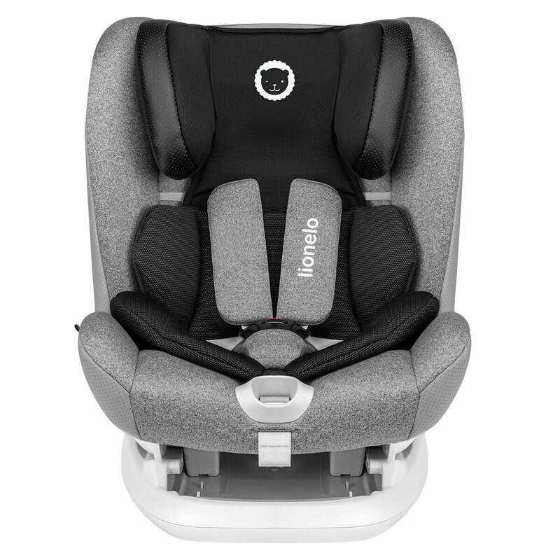 Lionelo - Scaun auto Oliver Stone Spatar reglabil, Protectie laterala, Top Tether, 9-36 Kg, cu Isofix, Gri image 7