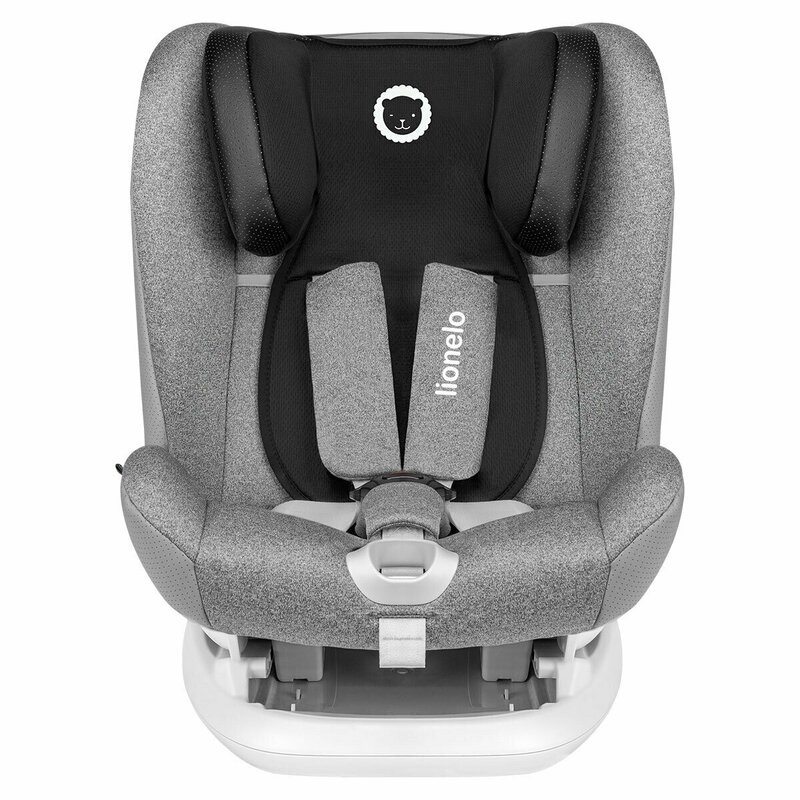 Lionelo - Scaun auto Oliver Stone Spatar reglabil, Protectie laterala, Top Tether, 9-36 Kg, cu Isofix, Gri image 8