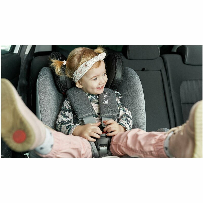 Lionelo - Scaun auto Oliver Stone Spatar reglabil, Protectie laterala, Top Tether, 9-36 Kg, cu Isofix, Gri image 18