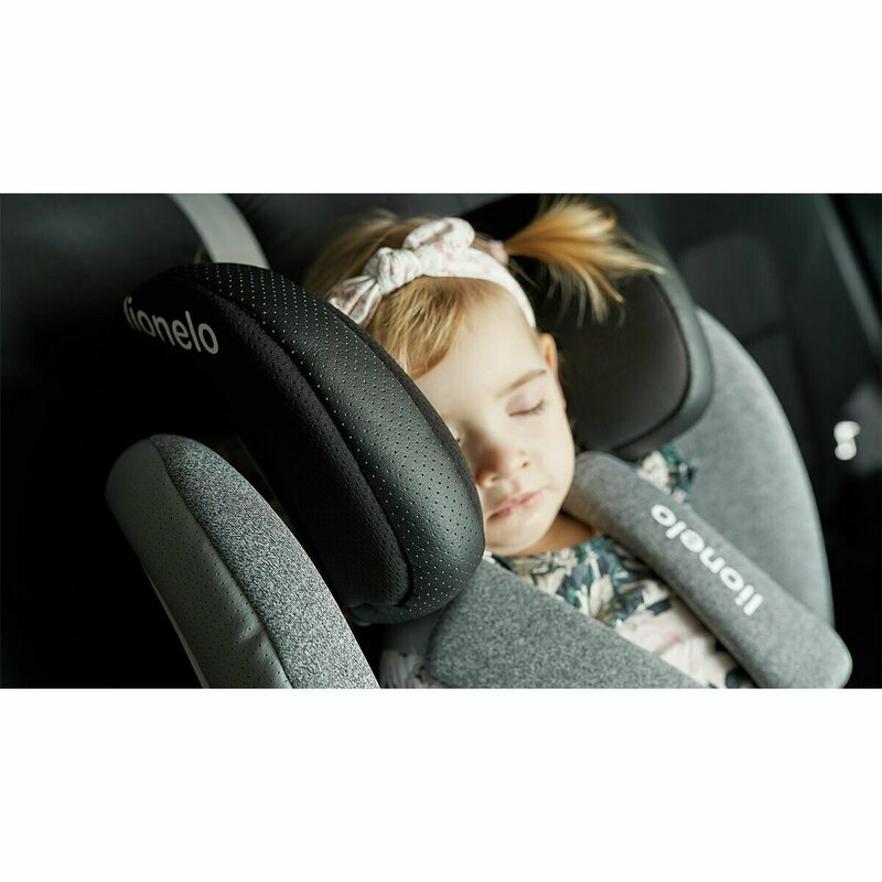 Lionelo - Scaun auto Oliver Stone Spatar reglabil, Protectie laterala, Top Tether, 9-36 Kg, cu Isofix, Gri image 21