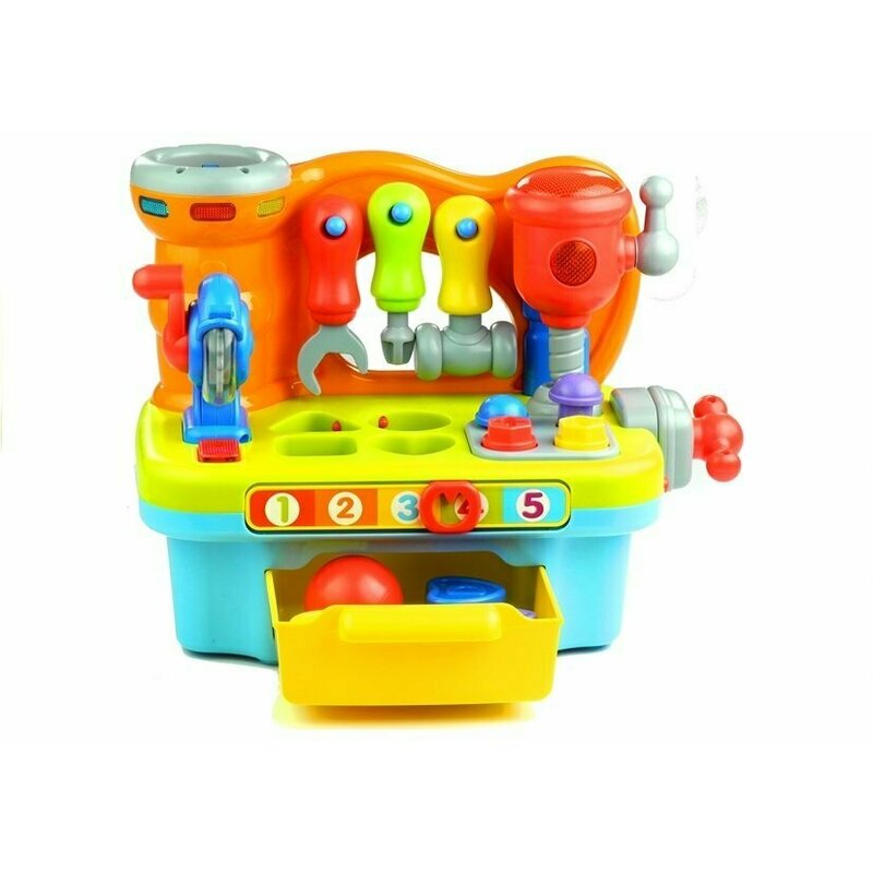 Hola Toys - Jucarie interactiva banc de lucru multifunctional, cu muzica si lumini image 1