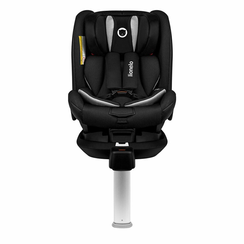 Lionelo - Scaun auto Braam Carbon Pozitie de somn, Protectie laterala, Rotire 360 grade, 0-36 Kg, cu Isofix, Negru image 6