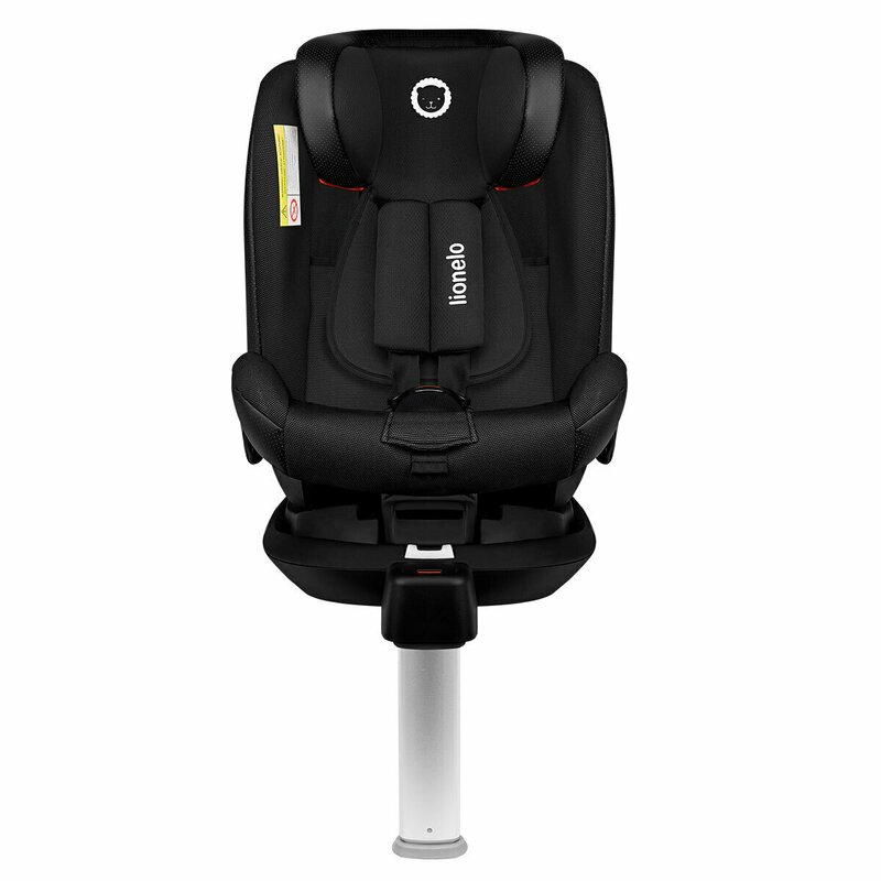 Lionelo - Scaun auto Braam Carbon Pozitie de somn, Protectie laterala, Rotire 360 grade, 0-36 Kg, cu Isofix, Negru image 7