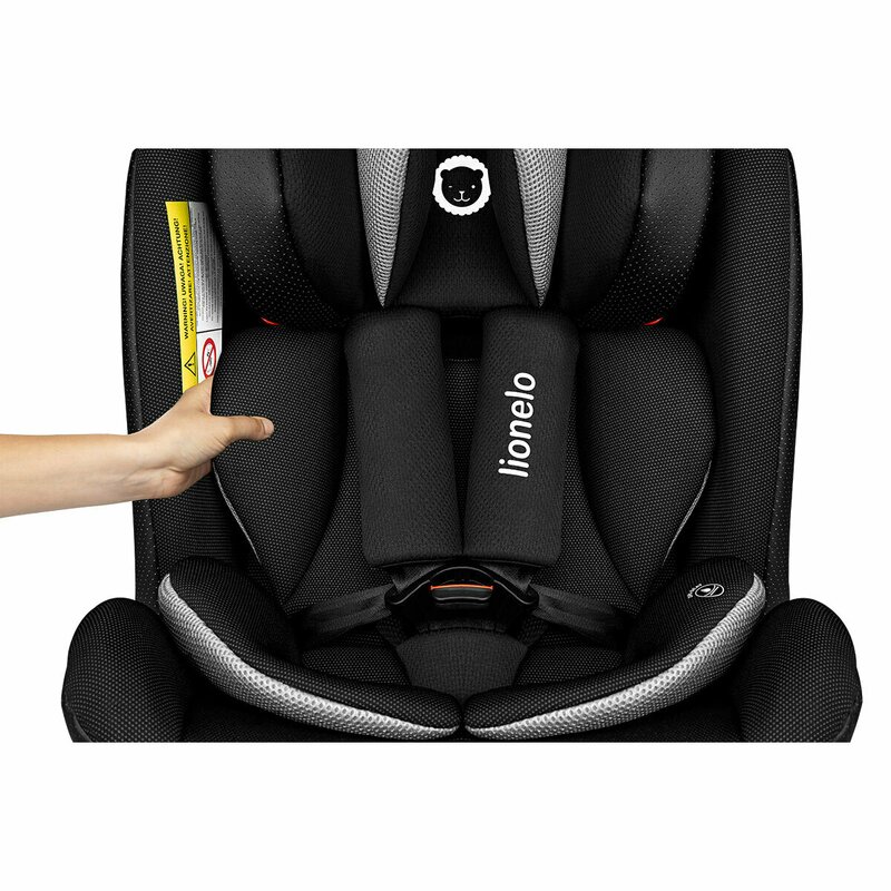 Lionelo - Scaun auto Braam Carbon Pozitie de somn, Protectie laterala, Rotire 360 grade, 0-36 Kg, cu Isofix, Negru image 20