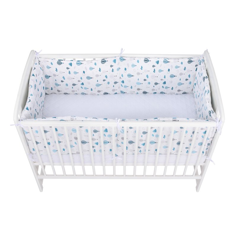 Babyneeds - Set aparatori pat, 120x60 cm, Baloane, Albastru image 2