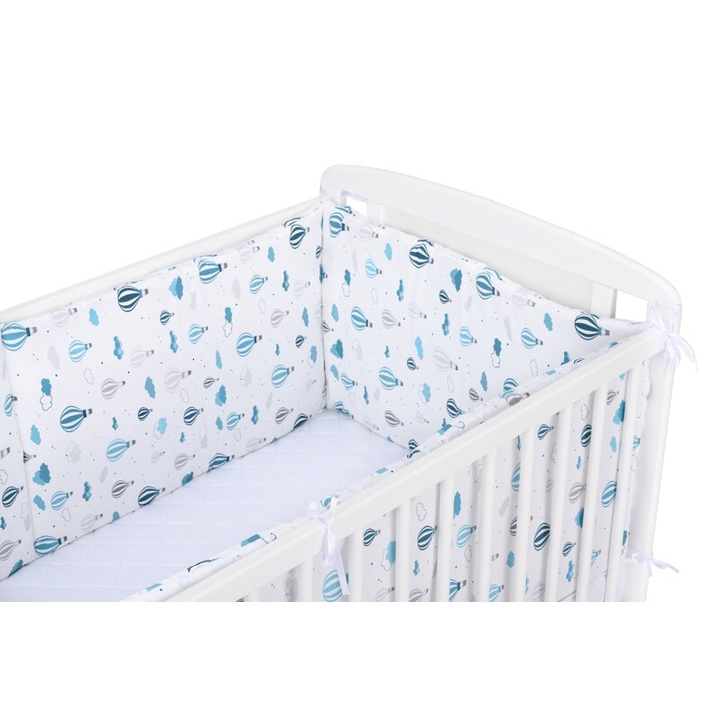 Babyneeds - Set aparatori pat, 120x60 cm, Baloane, Albastru image 4