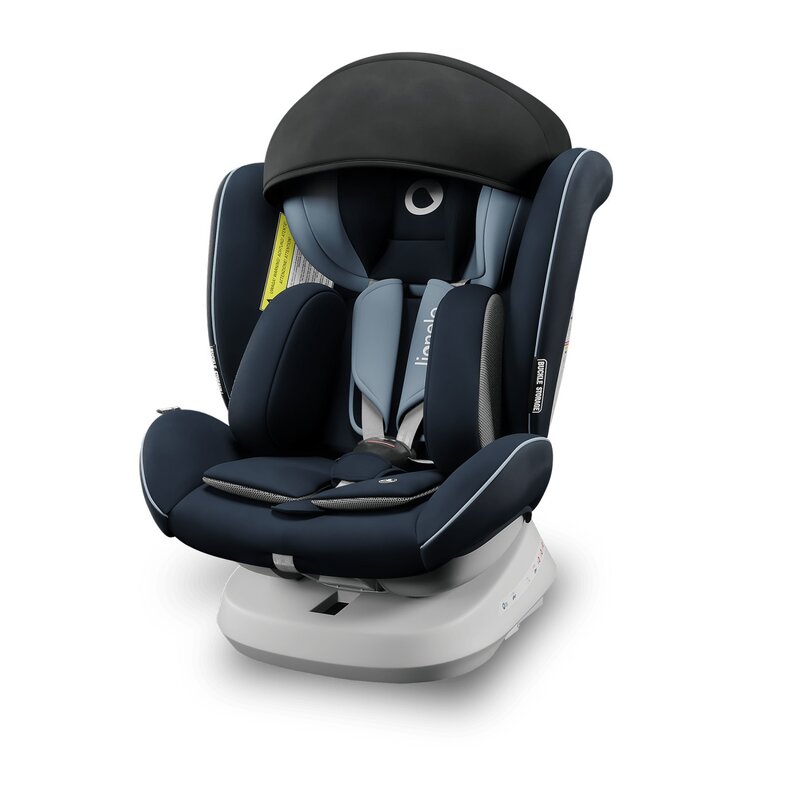 Lionelo - Scaun auto Bastiaan One Pozitie de somn, Protectie laterala, Rotire 360 grade, Top Tether, 0-36 Kg, cu Isofix, Albastru image 1