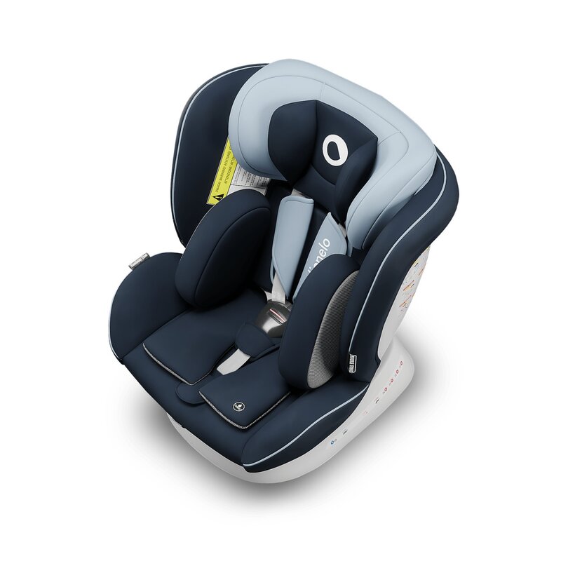 Lionelo - Scaun auto Bastiaan One Pozitie de somn, Protectie laterala, Rotire 360 grade, Top Tether, 0-36 Kg, cu Isofix, Albastru image 6