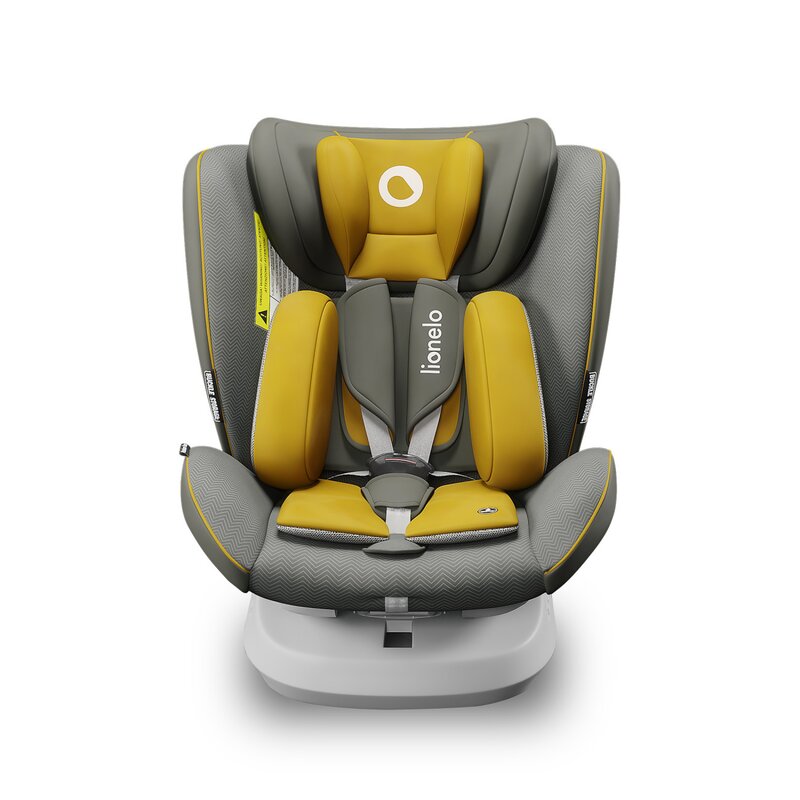 Lionelo - Scaun auto Bastiaan One Pozitie de somn, Protectie laterala, Rotire 360 grade, Top Tether, 0-36 Kg, cu Isofix, Galben image 4