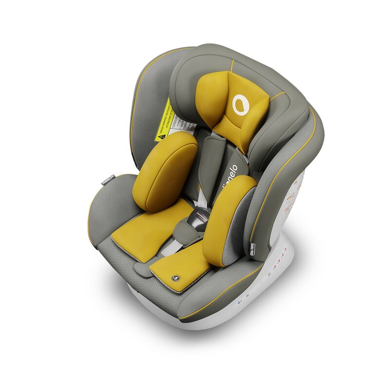 Lionelo - Scaun auto Bastiaan One Pozitie de somn, Protectie laterala, Rotire 360 grade, Top Tether, 0-36 Kg, cu Isofix, Galben image 9