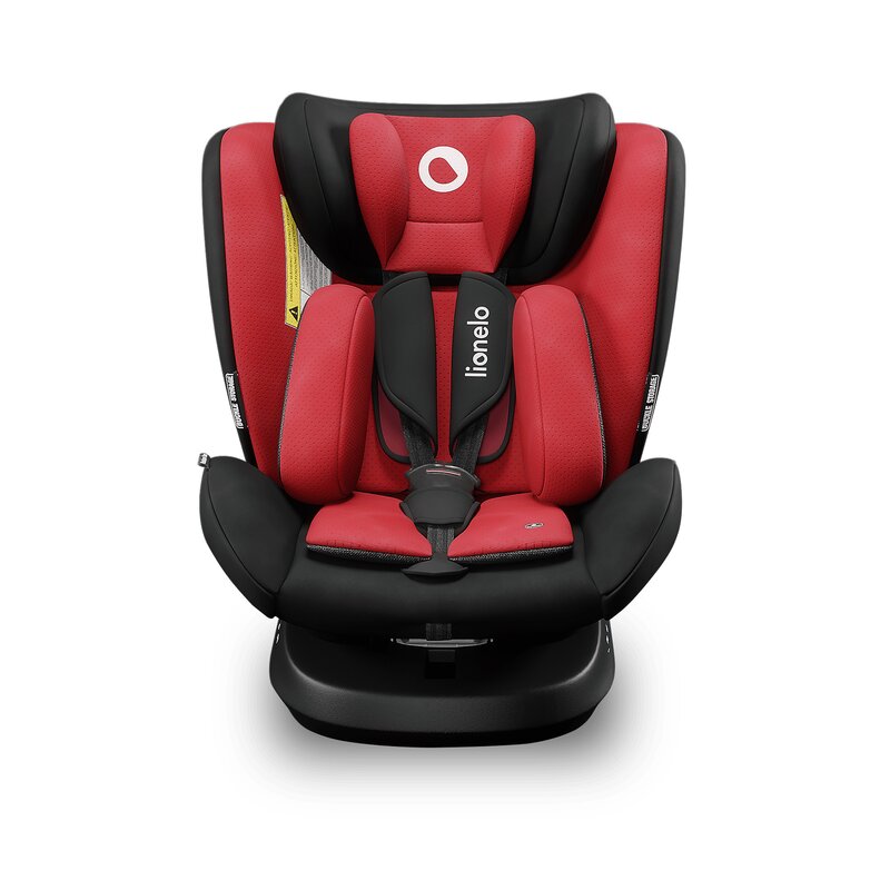 Lionelo - Scaun auto Bastiaan One Pozitie de somn, Protectie laterala, Rotire 360 grade, Top Tether, 0-36 Kg, cu Isofix, Rosu image 4