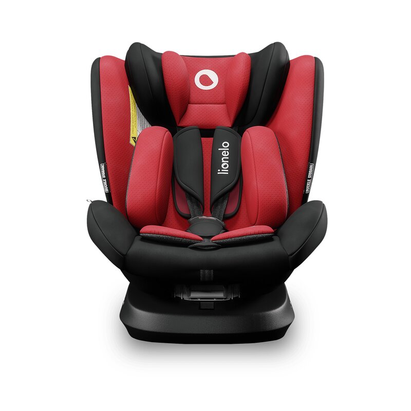 Lionelo - Scaun auto Bastiaan One Pozitie de somn, Protectie laterala, Rotire 360 grade, Top Tether, 0-36 Kg, cu Isofix, Rosu image 5