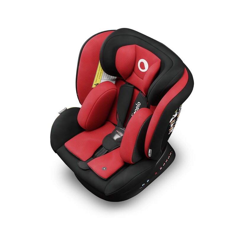 Lionelo - Scaun auto Bastiaan One Pozitie de somn, Protectie laterala, Rotire 360 grade, Top Tether, 0-36 Kg, cu Isofix, Rosu image 7