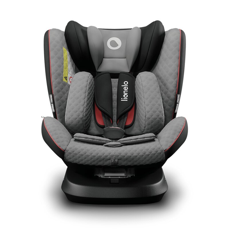 Lionelo - Scaun auto Bastiaan One Pozitie de somn, Protectie laterala, Rotire 360 grade, Top Tether, 0-36 Kg, cu Isofix, Gri/Negru image 5