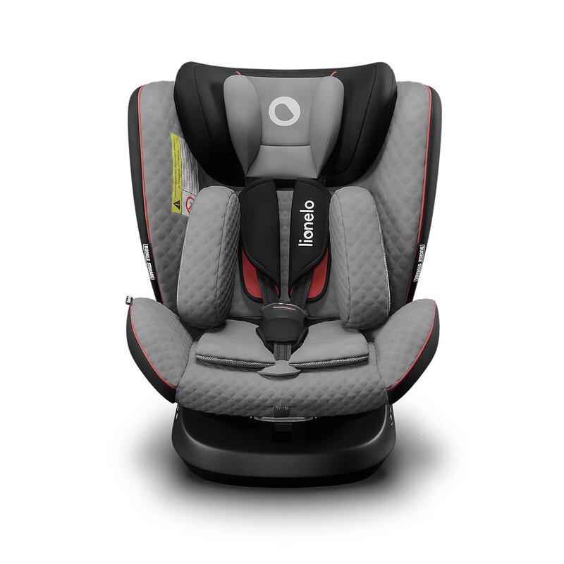 Lionelo - Scaun auto Bastiaan One Pozitie de somn, Protectie laterala, Rotire 360 grade, Top Tether, 0-36 Kg, cu Isofix, Gri/Negru image 6