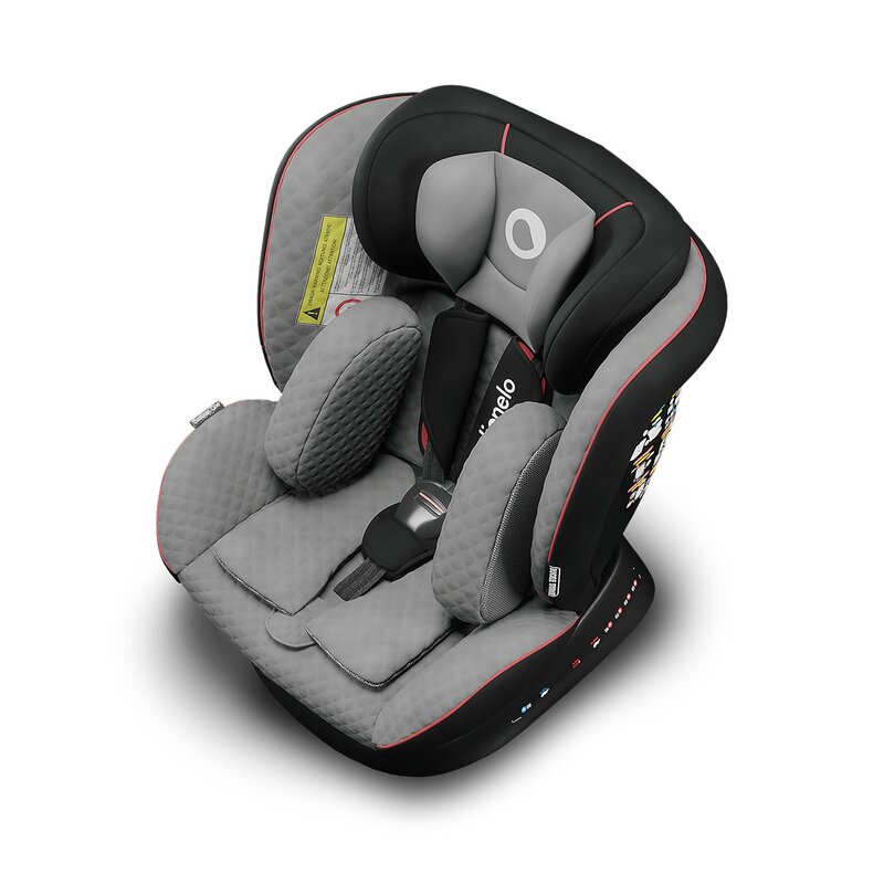 Lionelo - Scaun auto Bastiaan One Pozitie de somn, Protectie laterala, Rotire 360 grade, Top Tether, 0-36 Kg, cu Isofix, Gri/Negru image 7