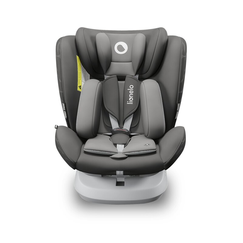 Lionelo - Scaun auto Bastiaan One Pozitie de somn, Protectie laterala, Rotire 360 grade, Top Tether, 0-36 Kg, cu Isofix, Gri image 4