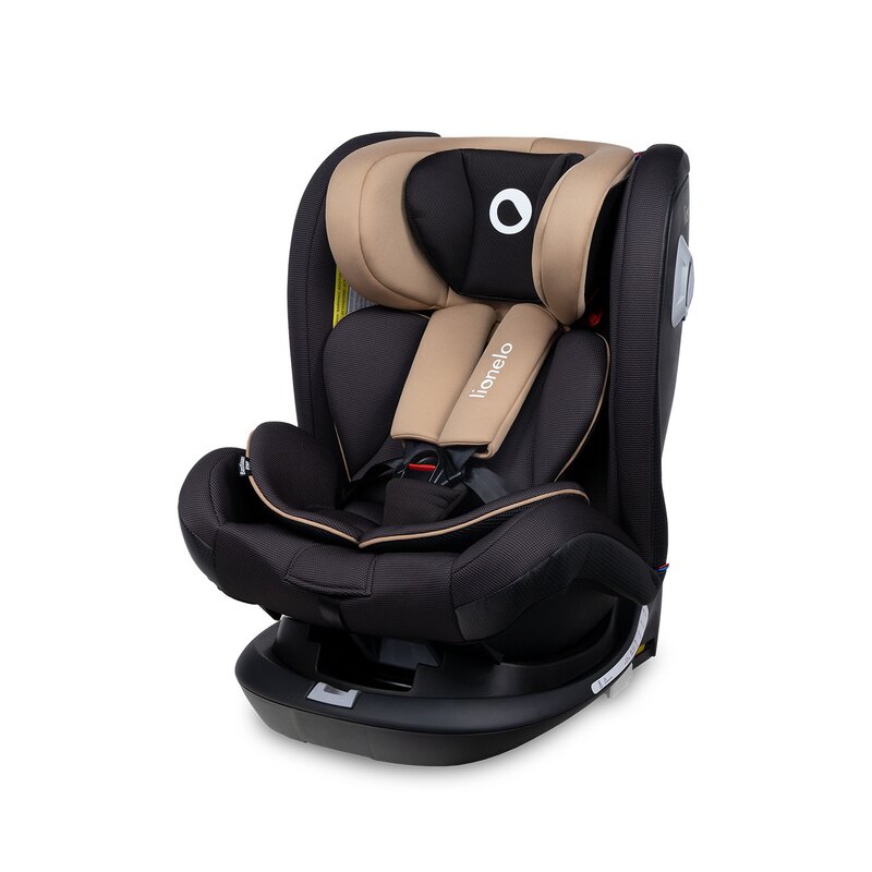 Lionelo - Scaun auto Bastiaan RWF Pozitie de somn, Protectie laterala, Rotire 360 grade, 0-36 Kg, cu Isofix, Bej image 7