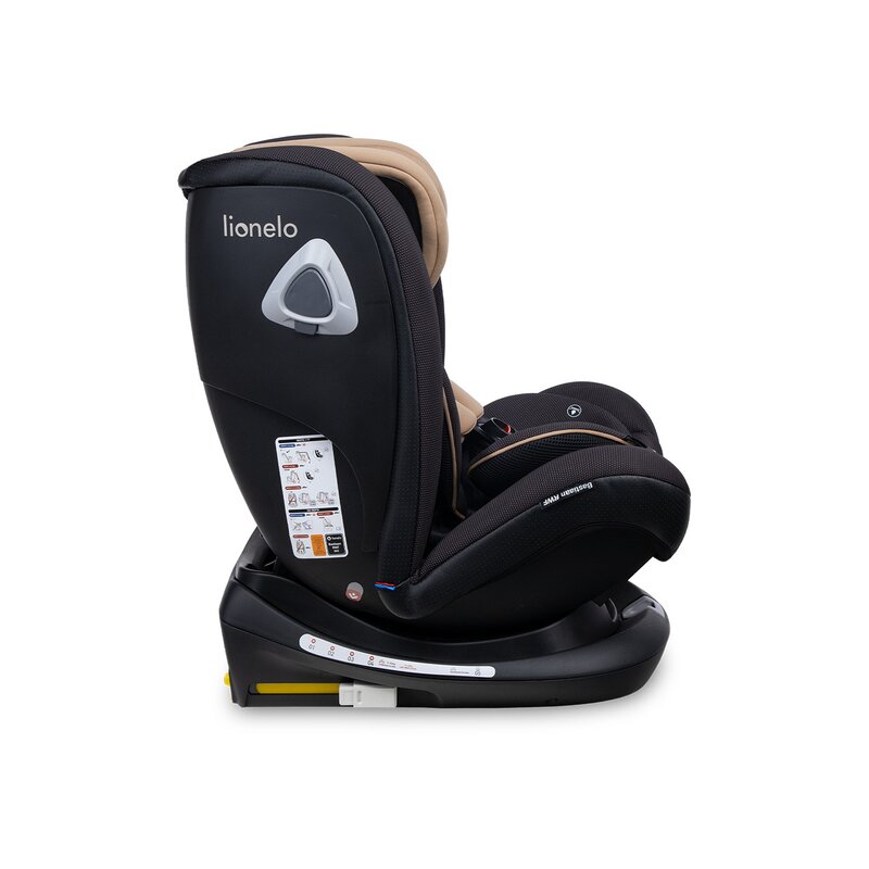 Lionelo - Scaun auto Bastiaan RWF Pozitie de somn, Protectie laterala, Rotire 360 grade, 0-36 Kg, cu Isofix, Bej image 8