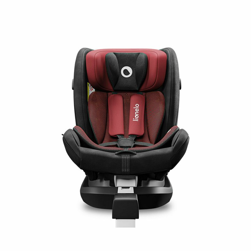 Lionelo - Scaun auto Braam Burgundy Pozitie de somn, Protectie laterala, Rotire 360 grade, 0-36 Kg, cu Isofix, Rosu image 7