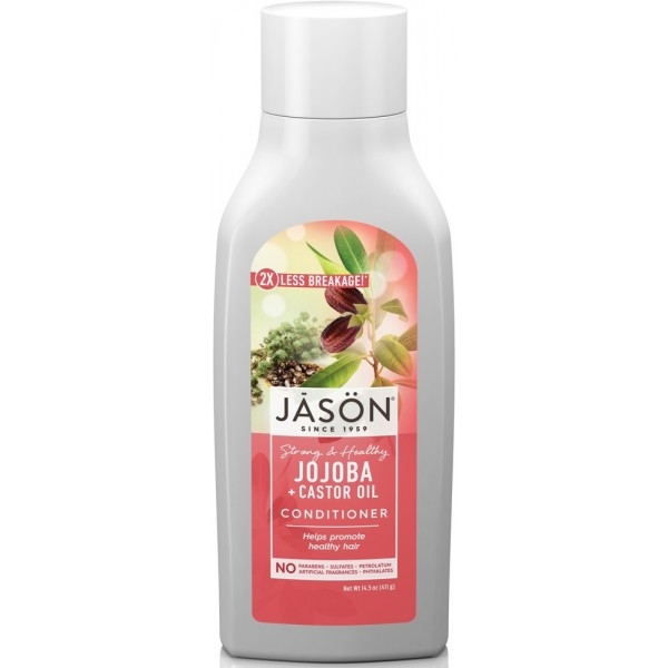 Balsam pt par puternic si sanatos cu jojoba si ulei de ricin, Jason, 454 ml