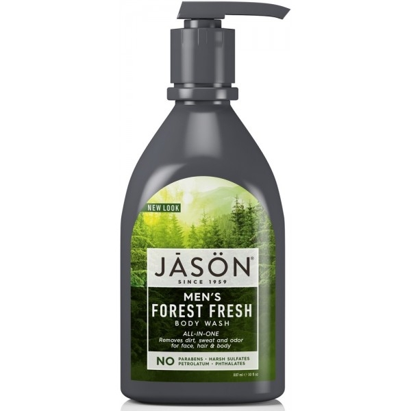 Sampon si gel de dus All-in-One Forest Fresh pentru barbati Jason 887 ml