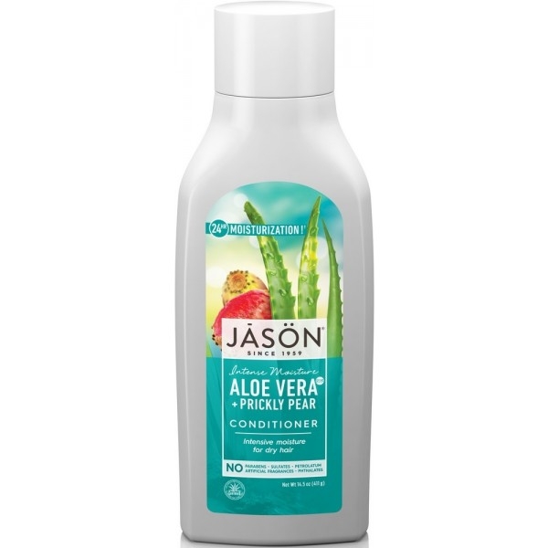 Balsam hidratant cu aloe vera 80% si fruct de cactus, pentru par uscat, Jason, 454 ml