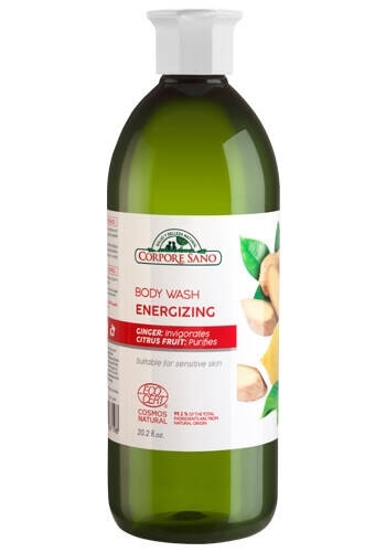 Gel de dus energizant cu ghimbir si citrice, Corpore Sano, 600 ml