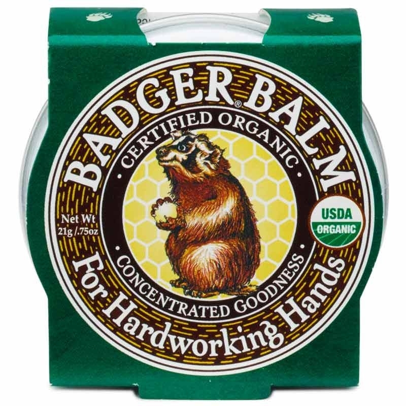 Mini balsam pentru maini crapate si muncite, Badger, 21 g